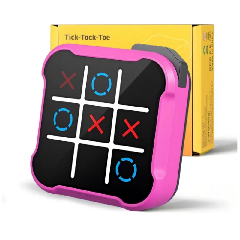 Tic Tac Toe Electronic Chessboard For Kids Interactive Strategy Game with AI Learning Mode Parent Child Educational Toy