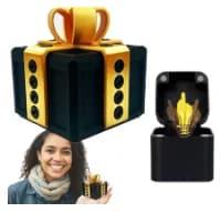 The Annoying Present with Middle Finger in A Box Gift Box with Screws Prank Surprise Pop-Up Novelty Funny Gifts for Adult Toys