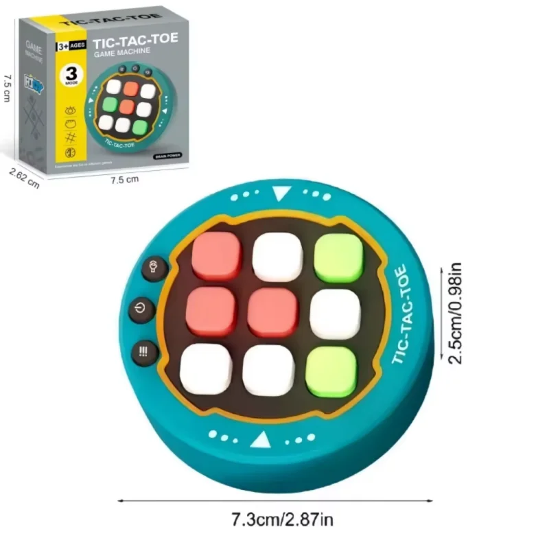 Tic Tac Toe Electronic Chessboard For Kids Interactive Strategy Game with AI Learning Mode Parent Child Educational Toy