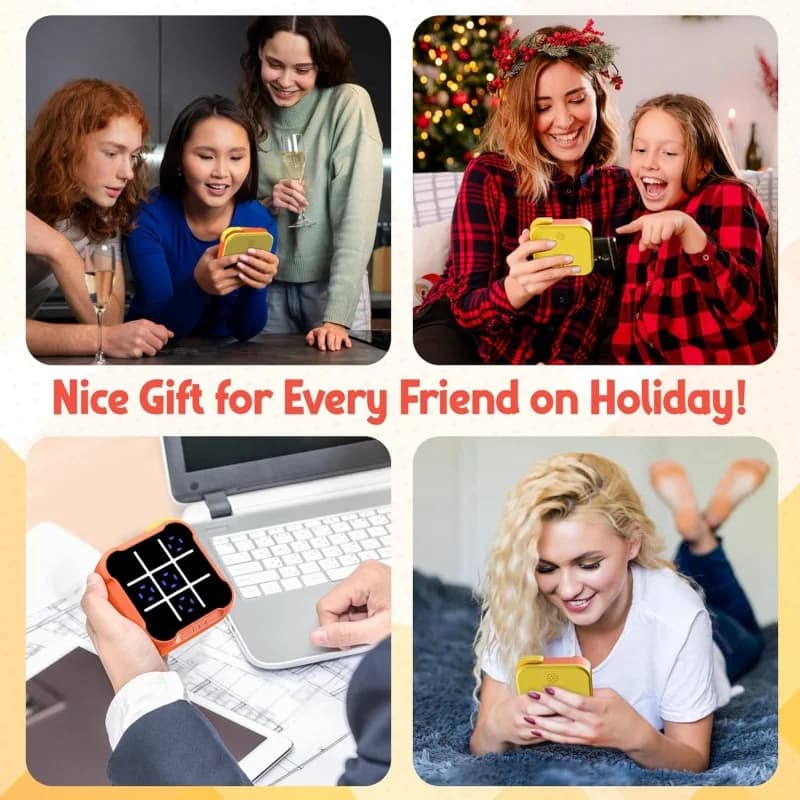 Tic Tac Toe Electronic Chessboard For Kids Interactive Strategy Game with AI Learning Mode Parent Child Educational Toy